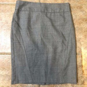 Banana Republic Classic Gray Wool-Blend Pencil Skirt Size 2